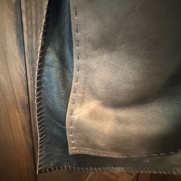 Brown Leather unisex cross body bag by Muxo - Picture 6 of 12